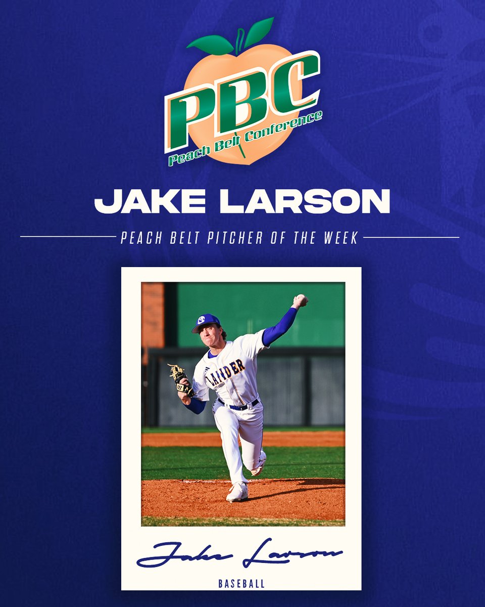 Lander Baseball (@lander_bsb) on Twitter photo Two πs on the mound earns Jake Larson <a href="/PeachBelt/">Peach Belt</a> Pitcher of the Week honors
π°: landerbearcats.com/news/2025/2/24β¦
#cLawsUp Two πs on the mound earns Jake Larson <a href="/PeachBelt/">Peach Belt</a> Pitcher of the Week honors
π°: landerbearcats.com/news/2025/2/24β¦
#cLawsUp