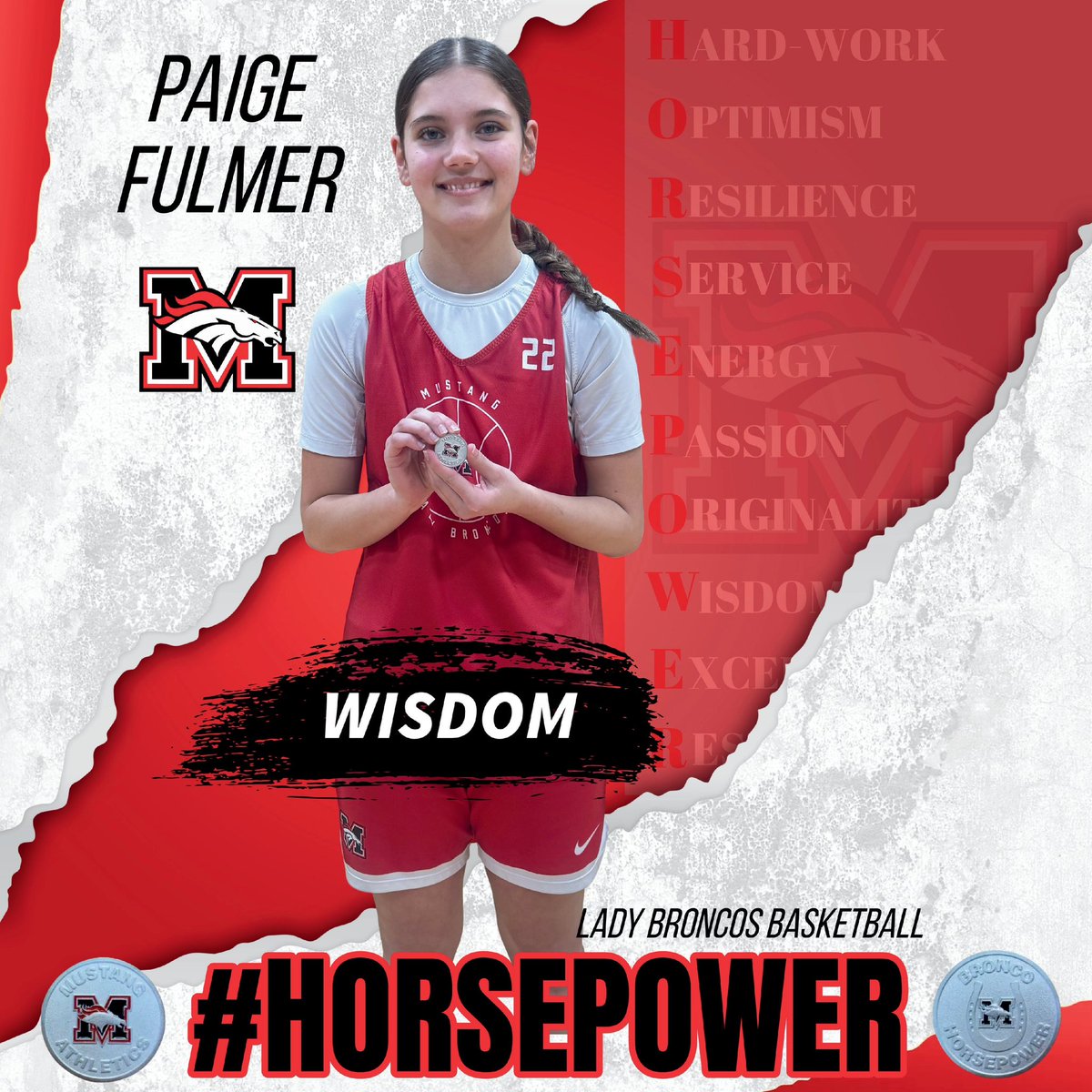 MustangWBB's tweet photo. Congratulations to Paige Fulmer (@Paige_Fulmer10) on receiving the #HORSEPOWER award for ‘wisdom’! 

#GID #BDM

@MHSBroncoSports https://t.co/SY5Y8lX19y
