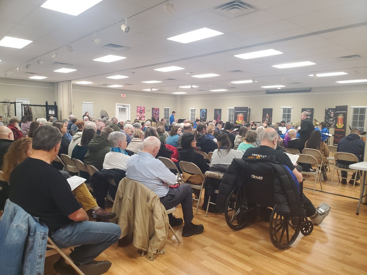 It was standing room only at last week's concert from the Jericho Brass Band at North River Civic Center!