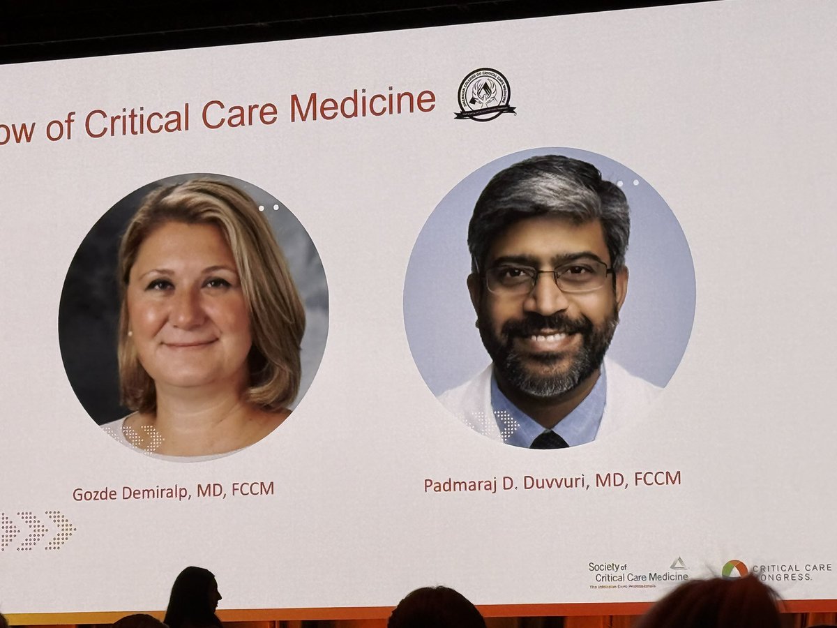 ongratulations to <a href="/SCCM/">SCCM</a> award winners and new Fellows (FCCM) including our own past leaders Candice White and Padmaraj Duvvuri. #SCCM2025