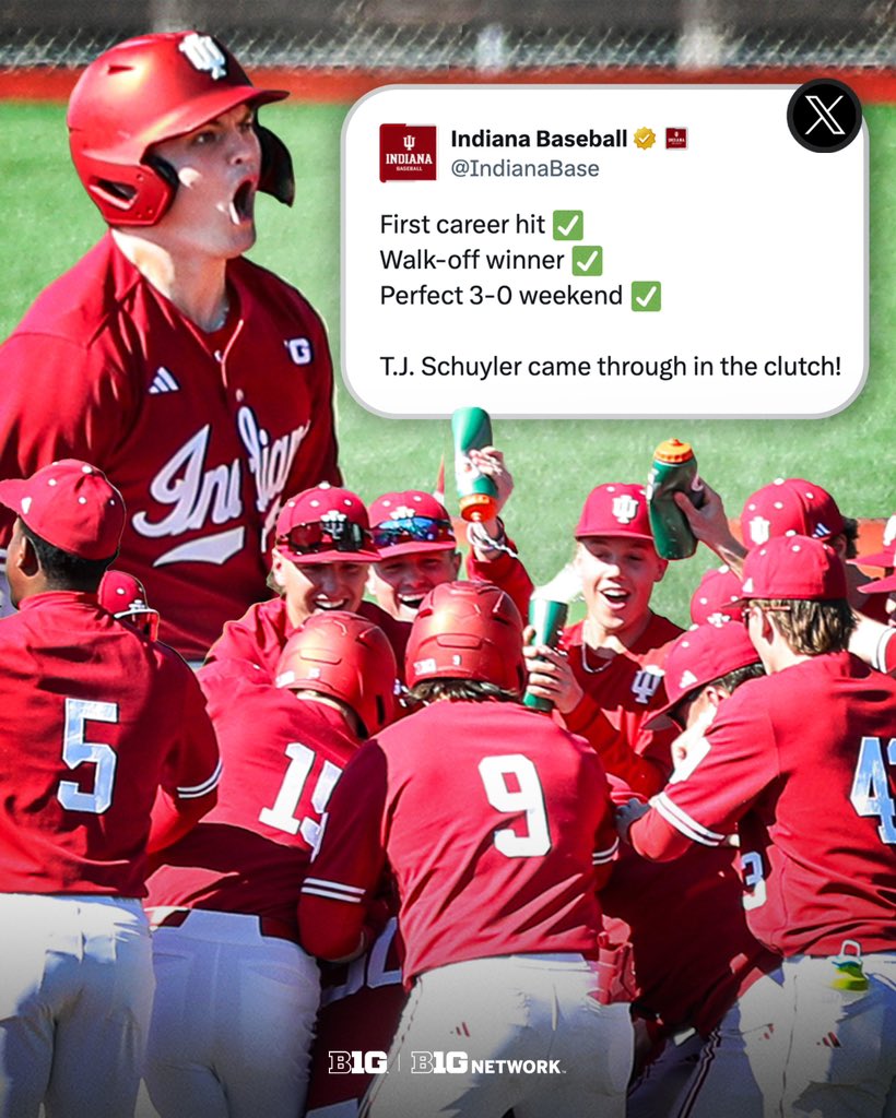 Talk about clutch ‼️

#B1GBaseball x <a href="/IndianaBase/">Indiana Baseball</a>