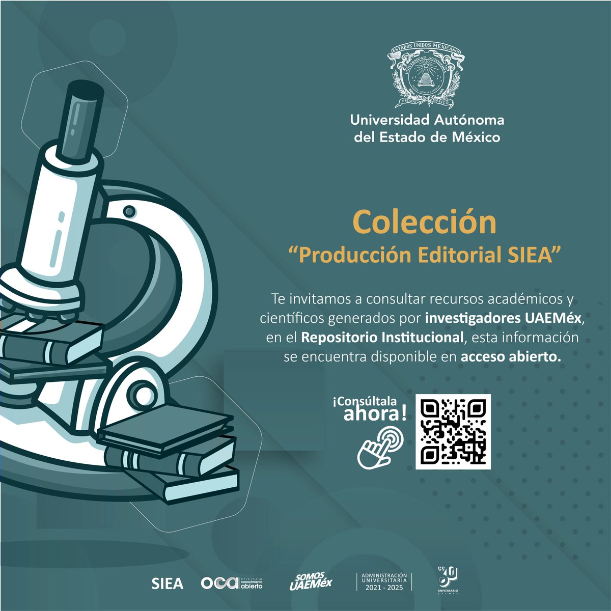OCA_UAEM's tweet photo. #SomosUAEMéx #SomosAccesoAbierto
¡El conocimiento a sólo un clic de distancia!
Accede al @RIUAEM_MX, un espacio digital donde encontrarás una gran variedad de contenido académico y científico en acceso abierto:
👉Colección: Producción Editorial SIEA
📚https://t.co/5dEkhzx9mE https://t.co/BgsSQ6uTRG