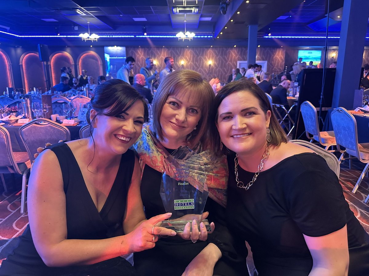 A huge congratulationsOrla Seery, who did us proud as a finalist at the IHF National Employee of the Year
What a fantastic night ahead celebrating the best in our industry 🏆✨

#TeamOrla #SligoParkHotel #IHF2025 #ProudMoment #ShapingBrighterFutures