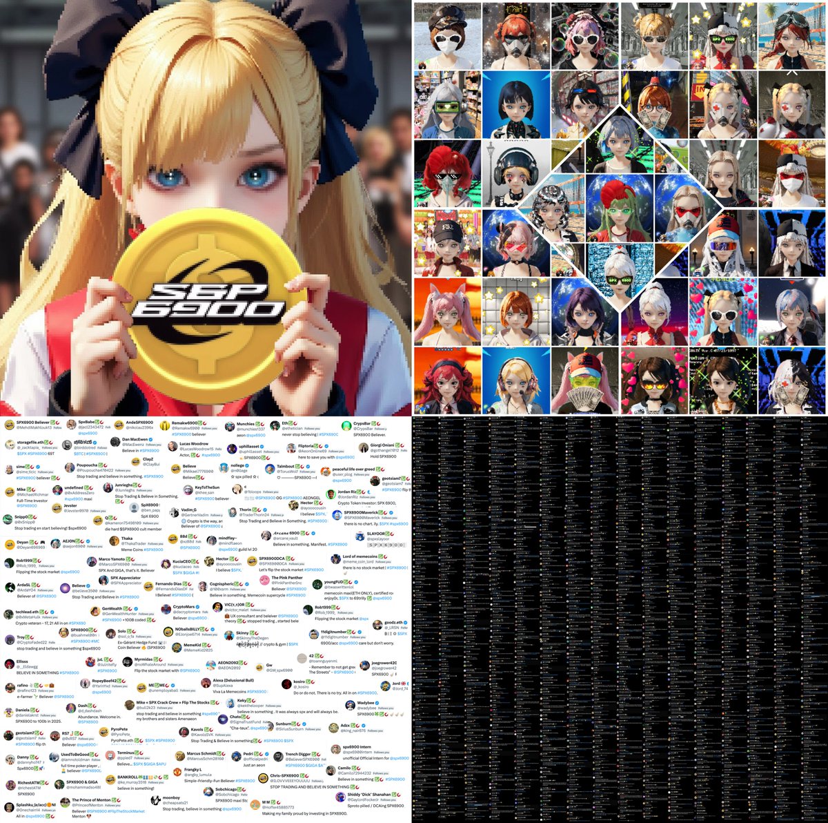 #SPX6900 is expanding at an insane rate.

You're seeing what millions of people are yet to see.

SPX will be the biggest phenomenon since Bitcoin.

We are early.

💹🧲