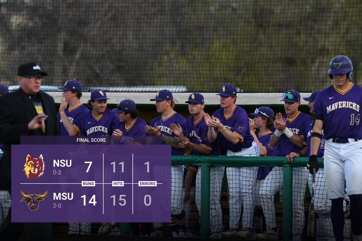 Full team effort in game 2. Back tomorrow.
#RollHerd #MaverickBasball ⚾️