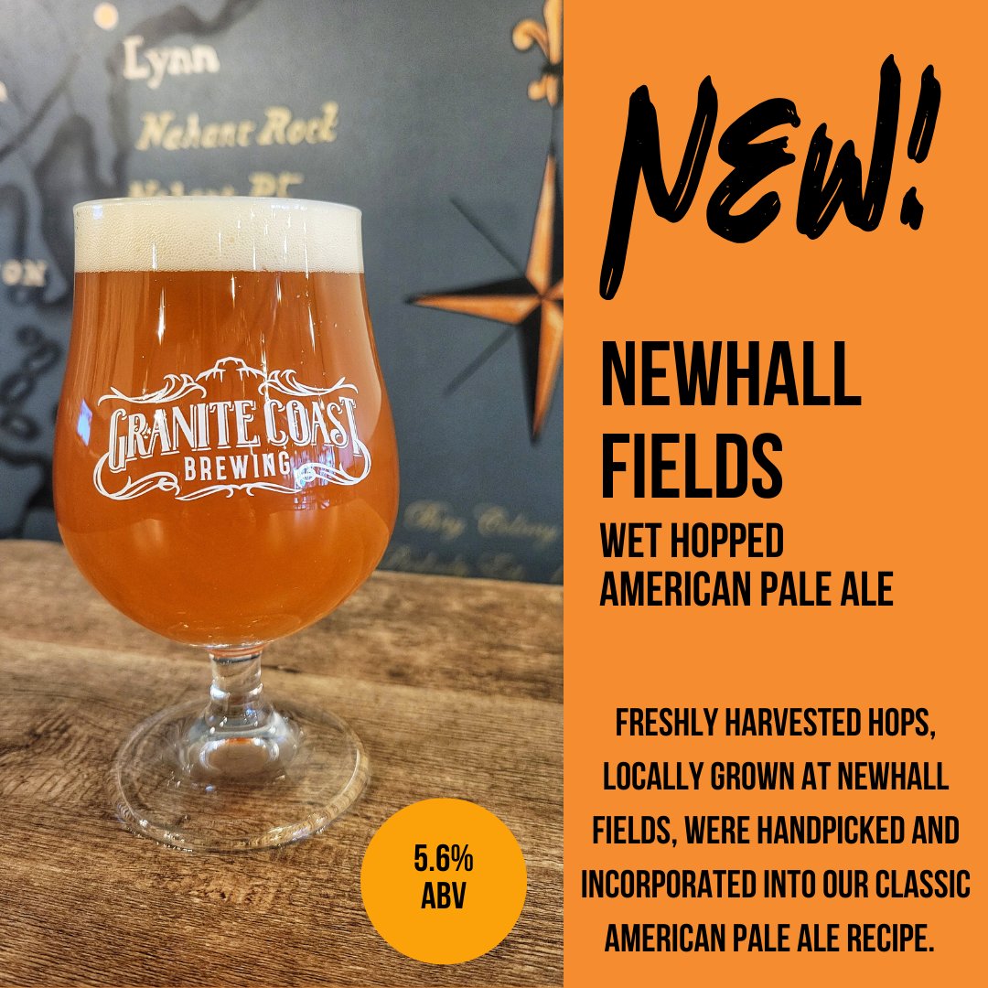 NEW BEER ALERT! It doesn't get any more local than this! Freshly harvested hops, locally grown at Newhall Fields, were handpicked and incorporated into our classic American Pale Ale recipe delivering a traditional West Coast hop profile.