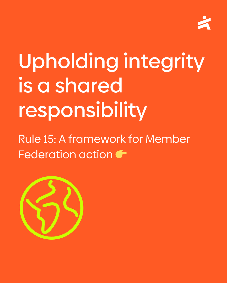 aiu_athletics's tweet photo. Anti-doping rules explained, part 1. Did you know this? ℹ️ #Rule15 #MemberFederation #FairPlay #CleanSport #TrackAndField #AntiDoping https://t.co/mlU4PnloGS