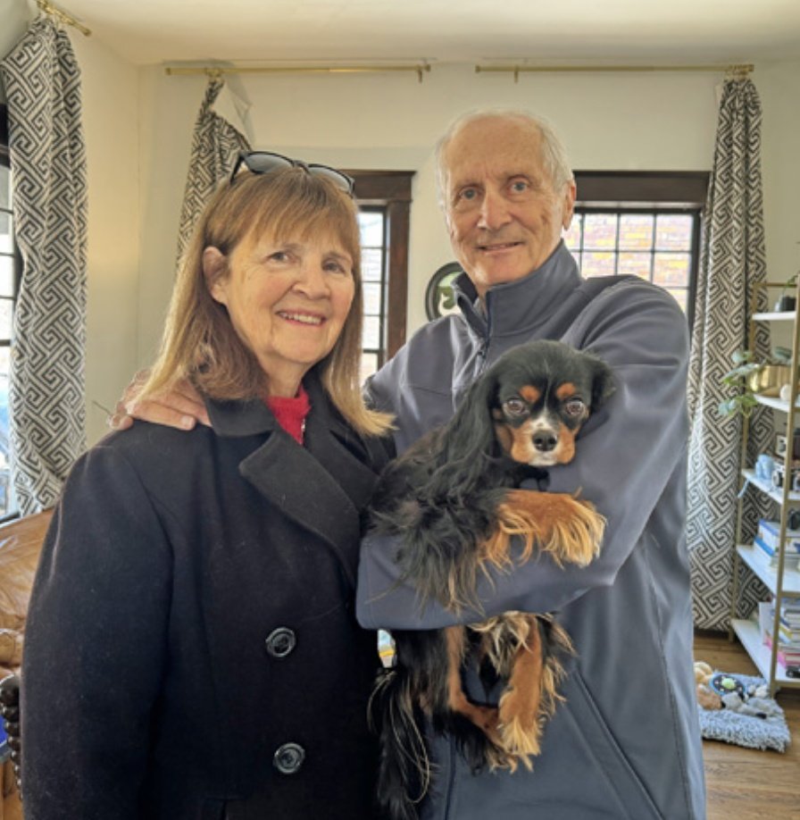 Oscar with his new family 🥰