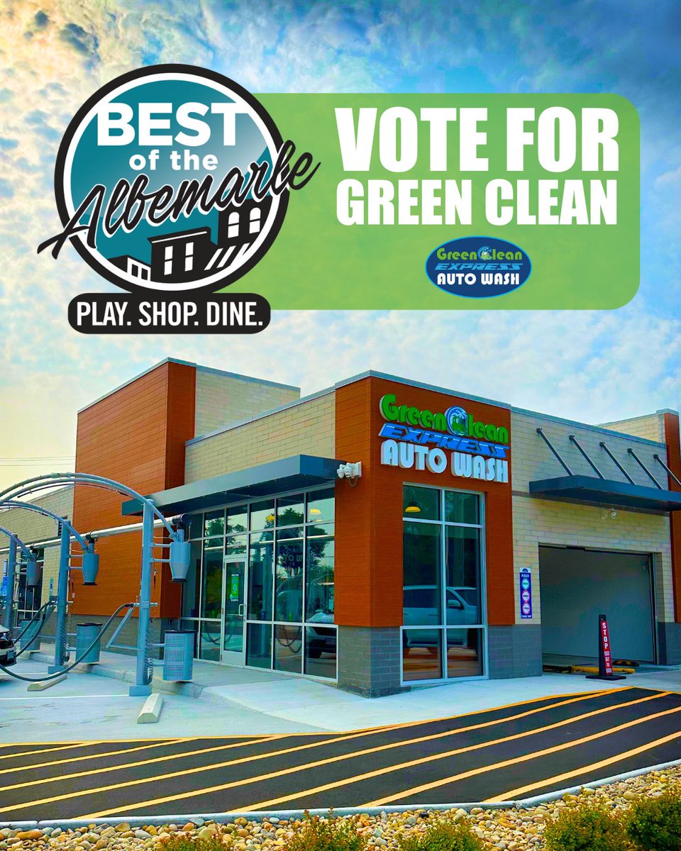 Green Clean Express Auto Wash (@grnclnautowash) on Twitter photo We’re in the running for Best of Albemarle! 🏆🚙🫧
A big shoutout to YOU—our amazing customers—for getting us here! 🙌 Now, let’s bring home the win!
🗳️ Vote daily now through March 11th at dailyadvance.secondstreetapp.com/Best-of-the-Al…
#BestOfAlbemarle #GreenCleanAutoWash We’re in the running for Best of Albemarle! 🏆🚙🫧
A big shoutout to YOU—our amazing customers—for getting us here! 🙌 Now, let’s bring home the win!
🗳️ Vote daily now through March 11th at dailyadvance.secondstreetapp.com/Best-of-the-Al…
#BestOfAlbemarle #GreenCleanAutoWash