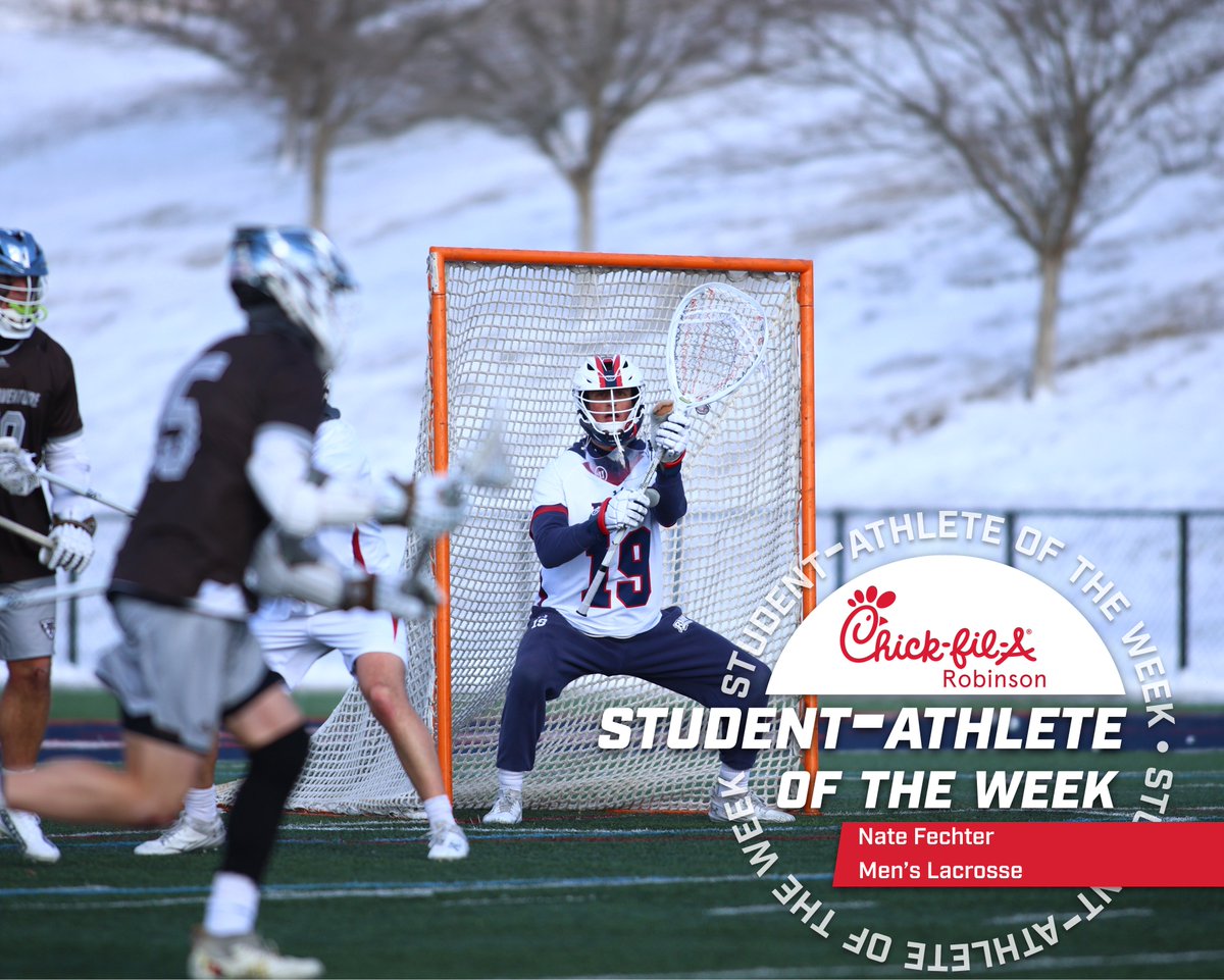 RMUAthletics's tweet photo. This week's @CFARobinson
Student-Athletes of the week are: 
🥍 @natefechter  | @RMUMLacrosse 
🥍 @jennaairwinn  |@RMUWLacrosse https://t.co/CcFXBZ61Bx