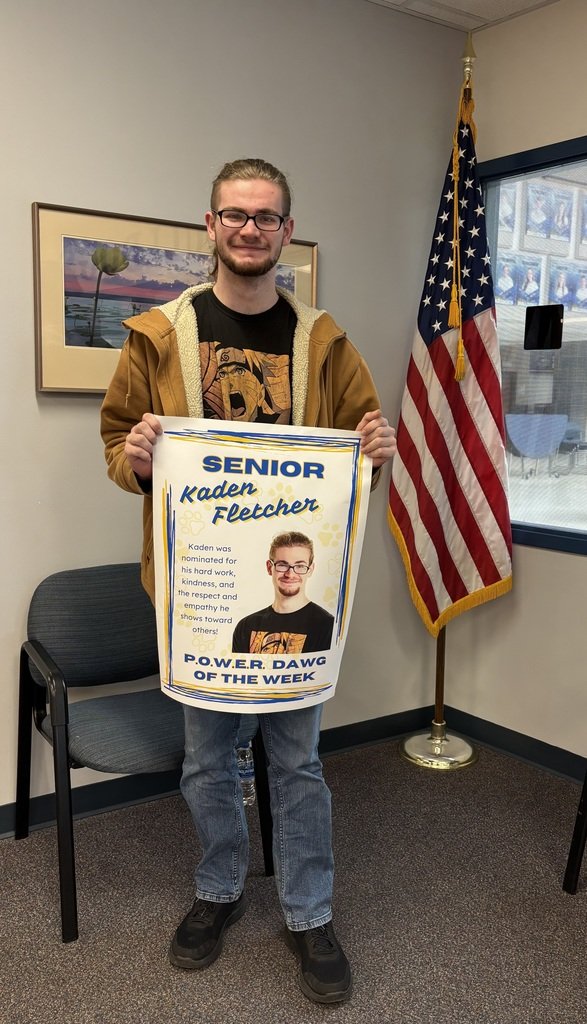 Congratulations to Kaden Fletcher!
Senior POWER Dawg of the Week!!!