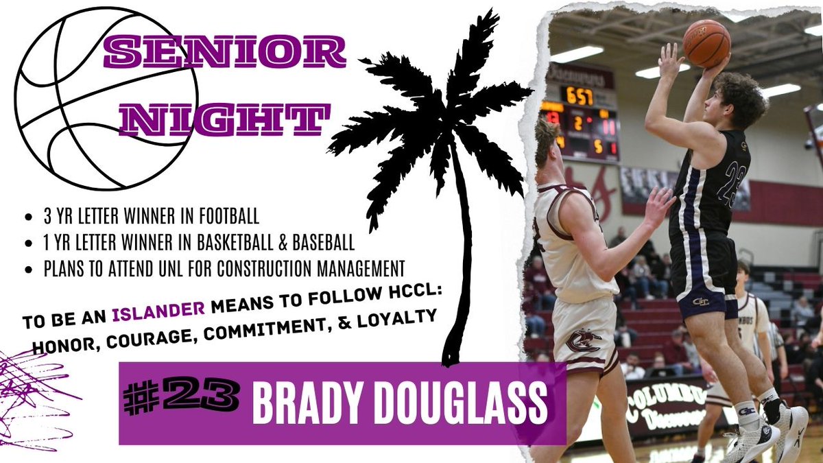 #23 Brady Douglass
Brad has carried on the Douglass legacy of being loyal beyond measure! No matter the circumstance, Brad lives by the code and puts the TEAM first. An incredibly cerebral kid that can always make you laugh, we'll miss you Brady!