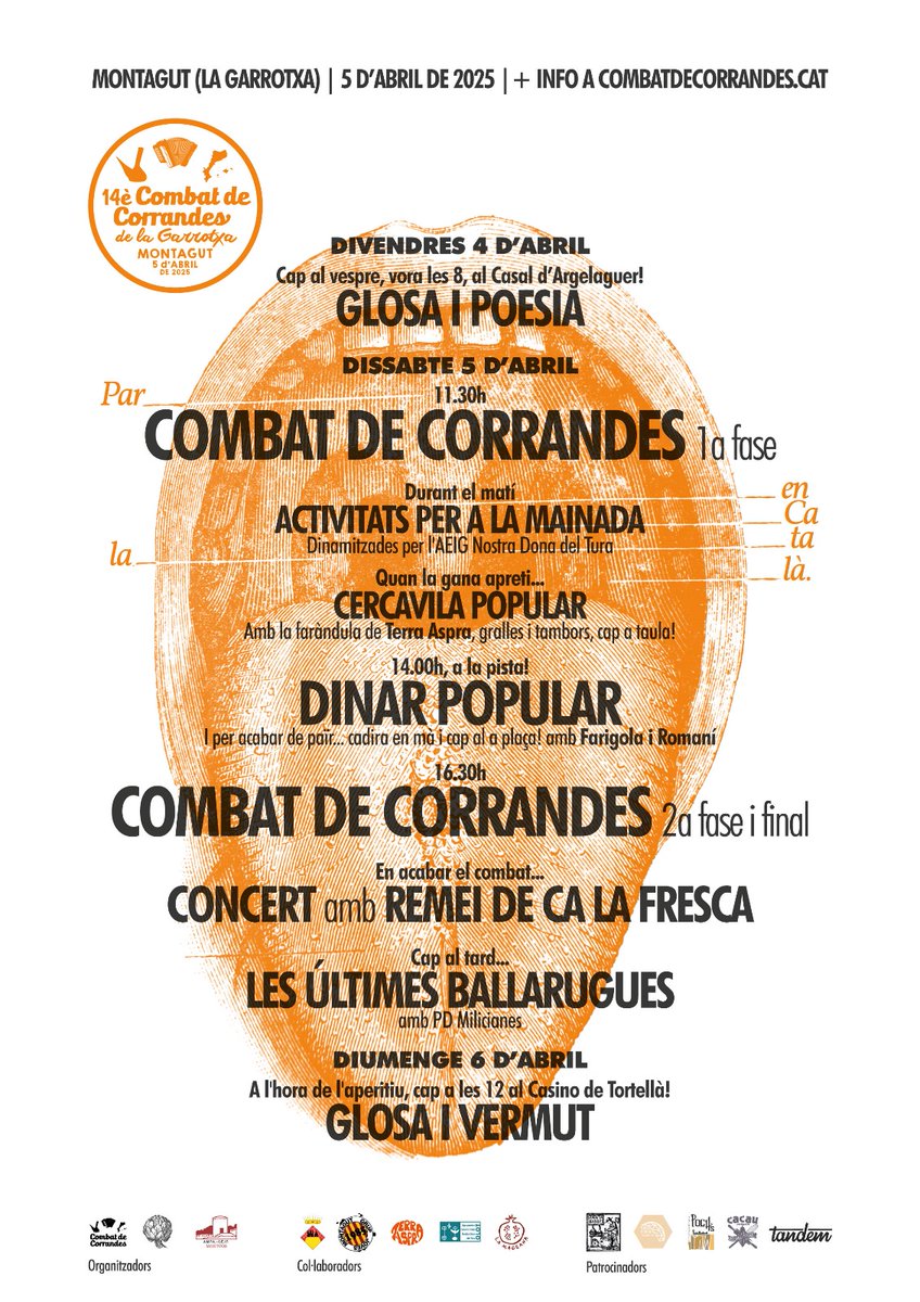 combatcorrandes's tweet photo. Per gaudir de la glosa, aquest any la Vall del Llierca s'omple de glosa, nyacres i corrandes!
Divendres, al Casal d'Argelaguer.
Dissabte, la plaça de Montagut acollirà el 14è Combat de Corrandes de la Garrotxa.
Diumenge, a Tortellà vermut glosat!
Preparades? https://t.co/d7pSPsy0O7