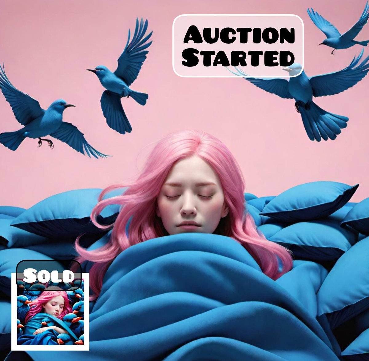 molood1117's tweet photo. ๐ด 24 hour auction is live now (1 tez)
๐ขEdition 1/1
๐น๏ธBlue Tide, Pink Flight #3
#objkt #tezos #TEZOSTUESDAY
#AIart #ai #womenart #womensart #woman #girl #edition1_1 #1Edition #cashinvestigation #molood #pinkmirrortwt
๐ด
https://t.co/PFtQVA4V9Q https://t.co/By82zxGiM5
