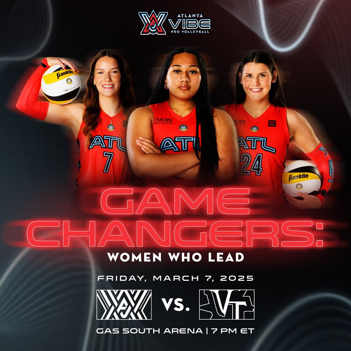 🚨GAME CHANGERS NIGHT🚨 

The Vibe returns home March 7th for Game Changers: Women Who Lead Night against Vegas Thrill 🤩 

Purchase tickets here ➡️ bit.ly/41jQ36y

#AtlantaVibe | #ThatsOurVibe