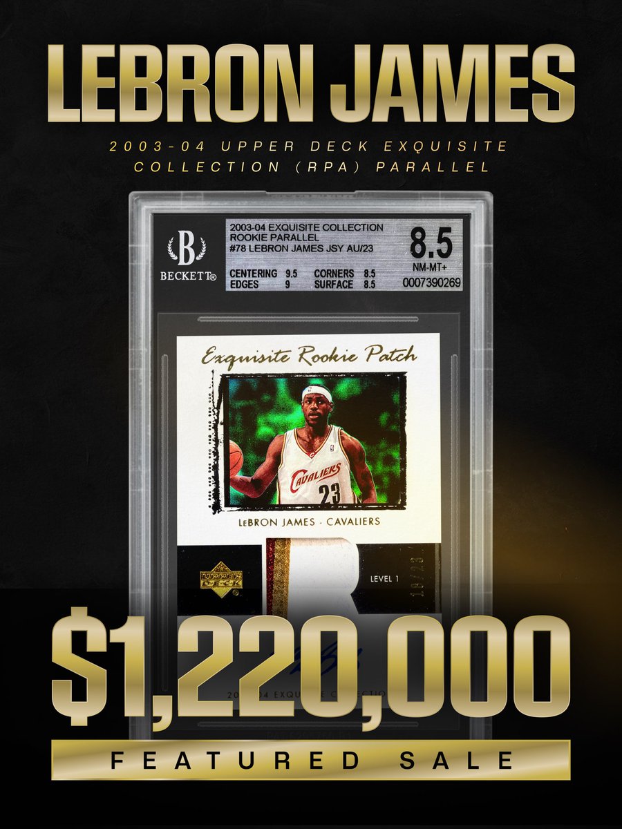 exquisite rookie patch lebron james