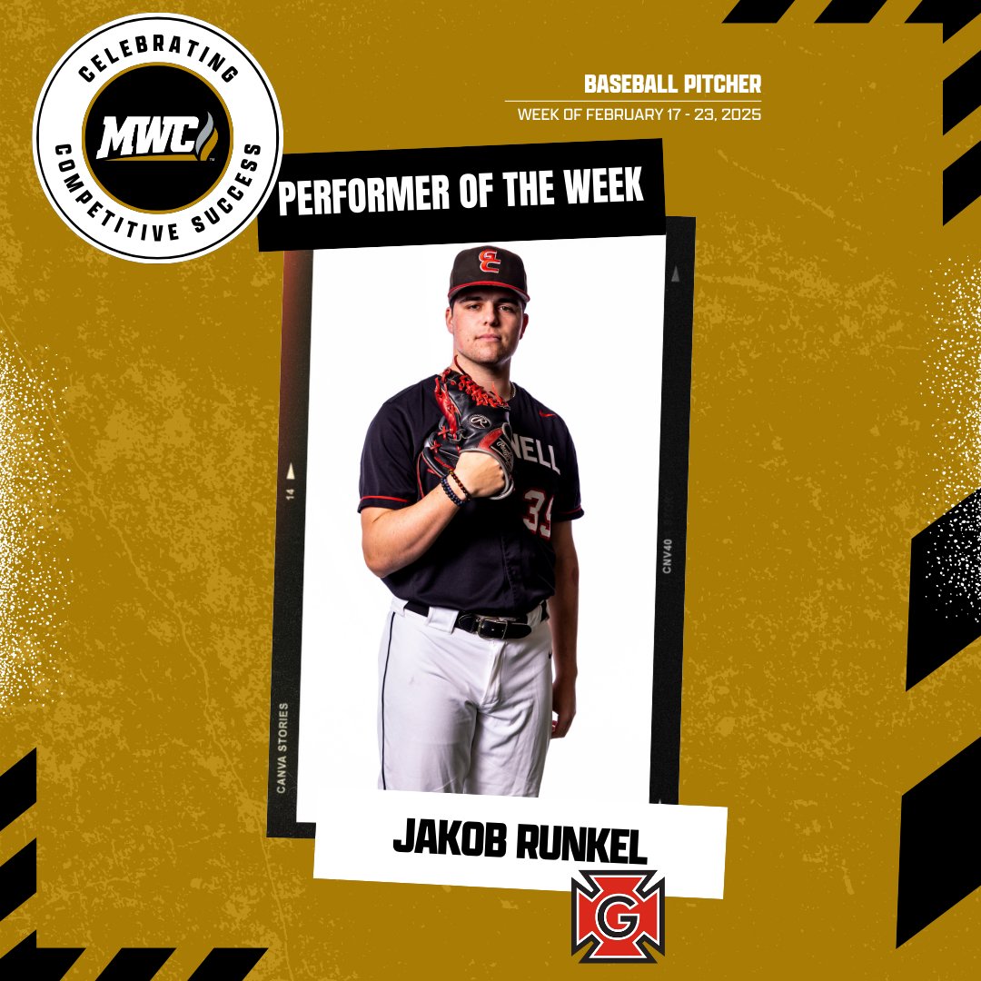 MWC Baseball Pitcher of the Week - Jakob Runkel, Grinnell College <a href="/gcpioneers/">Grinnell Athletics</a>