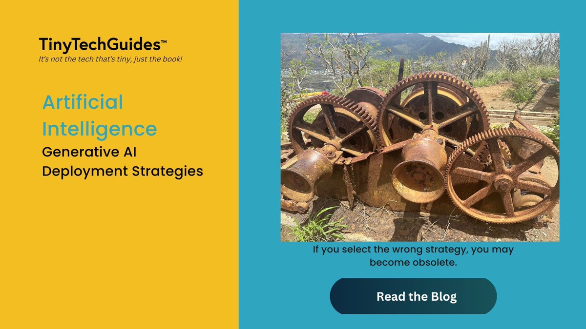 Have you seen my latest blog on #generative #AI deployment strategies on Medium ? If not , give it a read and let me know wha you think. buff.ly/4a8zA6s
