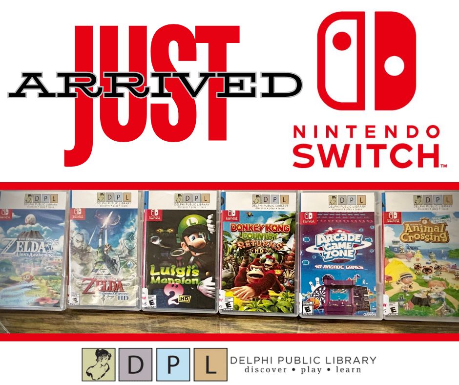 Check out our new games!
Limit: 1 game at a time/1 week circulation