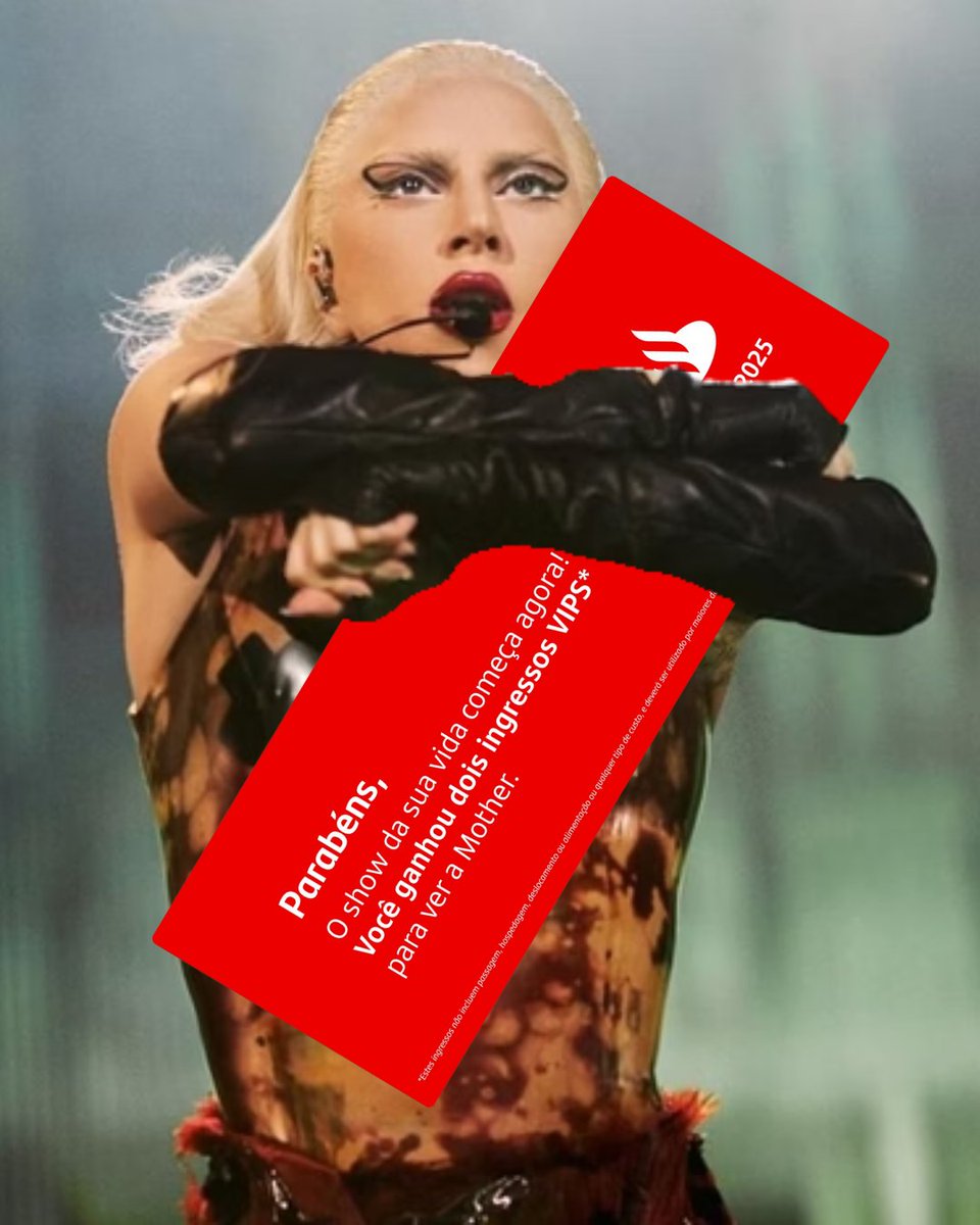 luanzice's tweet photo. #SantanderComAMother @santander_br @RDTLadyGaga  @chartsladygaga https://t.co/relizD9A9a