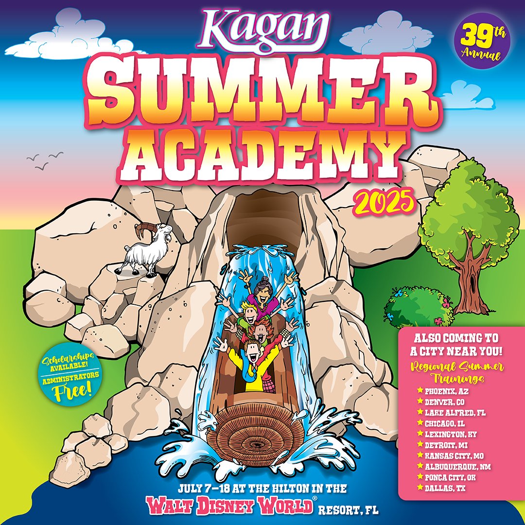 Get ready for the Kagan Summer Academy 2025 – the ULTIMATE professional development experience 🥳 Join us July 7-18 at the Hilton in the Walt Disney World Resort in Florida!🌟🎢

Registration is open NOW: kaganonline.com/workshops/summ…

#kagan #KaganSA #cooperativelearning #teacherPD