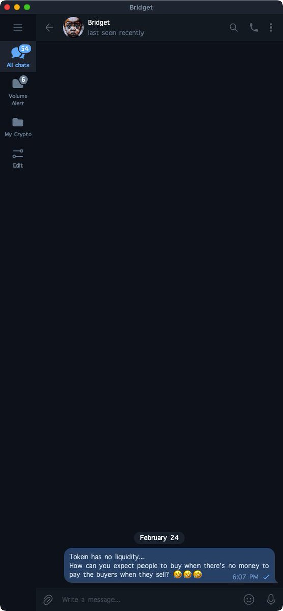 brunocurado_'s tweet photo. @LibertySaw Token has no liquidity... 
How can you expect people to buy when there's no money to pay the buyers when they sell? 🤣🤣🤣 https://t.co/lUiMEHT4rn