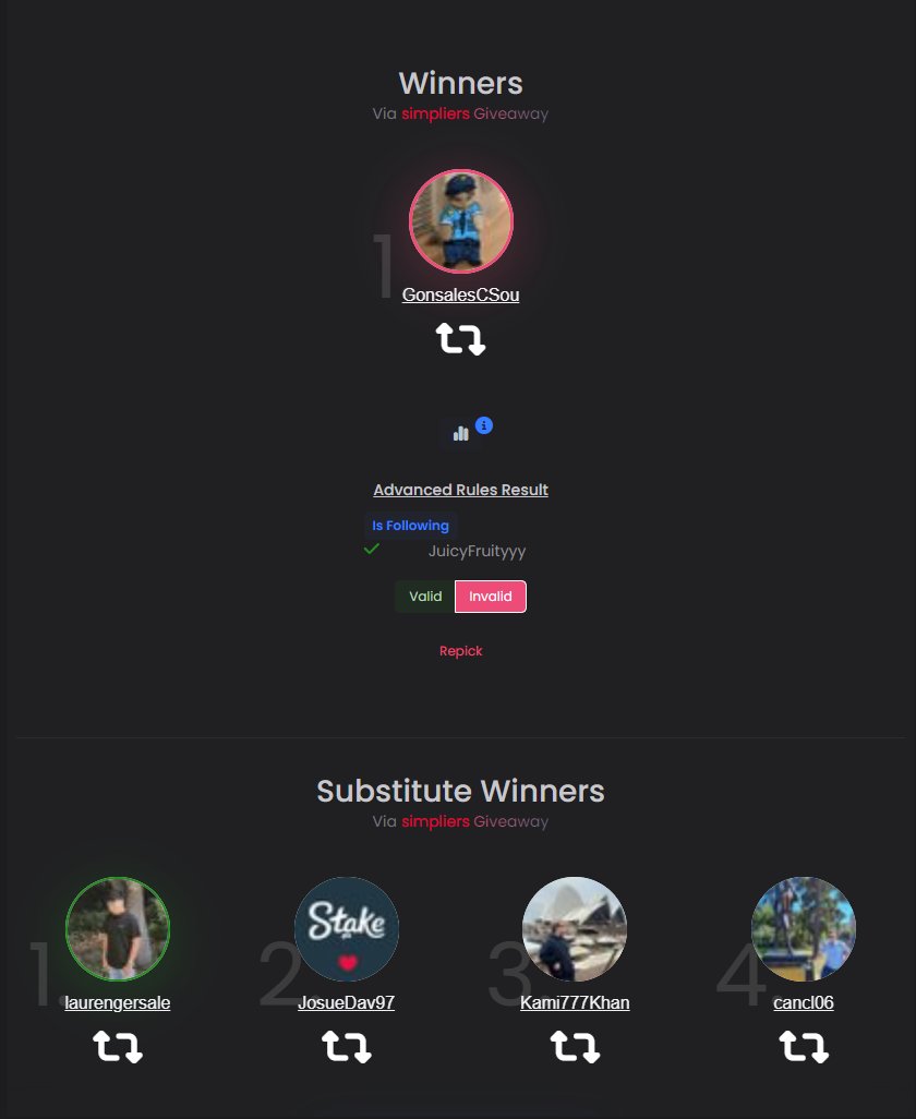 JuicyFruityyy's tweet photo. CONGRATS @laurengersale YOU WON THE $1000 GIVEAWAY! 

Please upload a photo of you receiving the balance as proof you actually got it and tag me in it too @JuicyFruityyy 

https://t.co/81zqsvBTag 

you have 24 hours to reply OR I will pick the next winner! GG's 

Giveaway code: JAFEWE