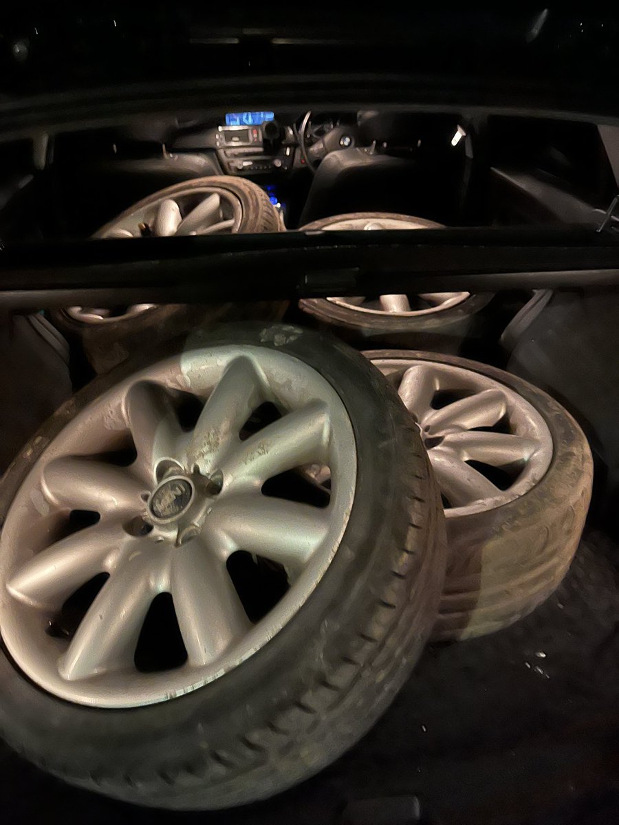 Project cooper had some new boots … well second hand ones .. be great to see it on 17s and not 15s