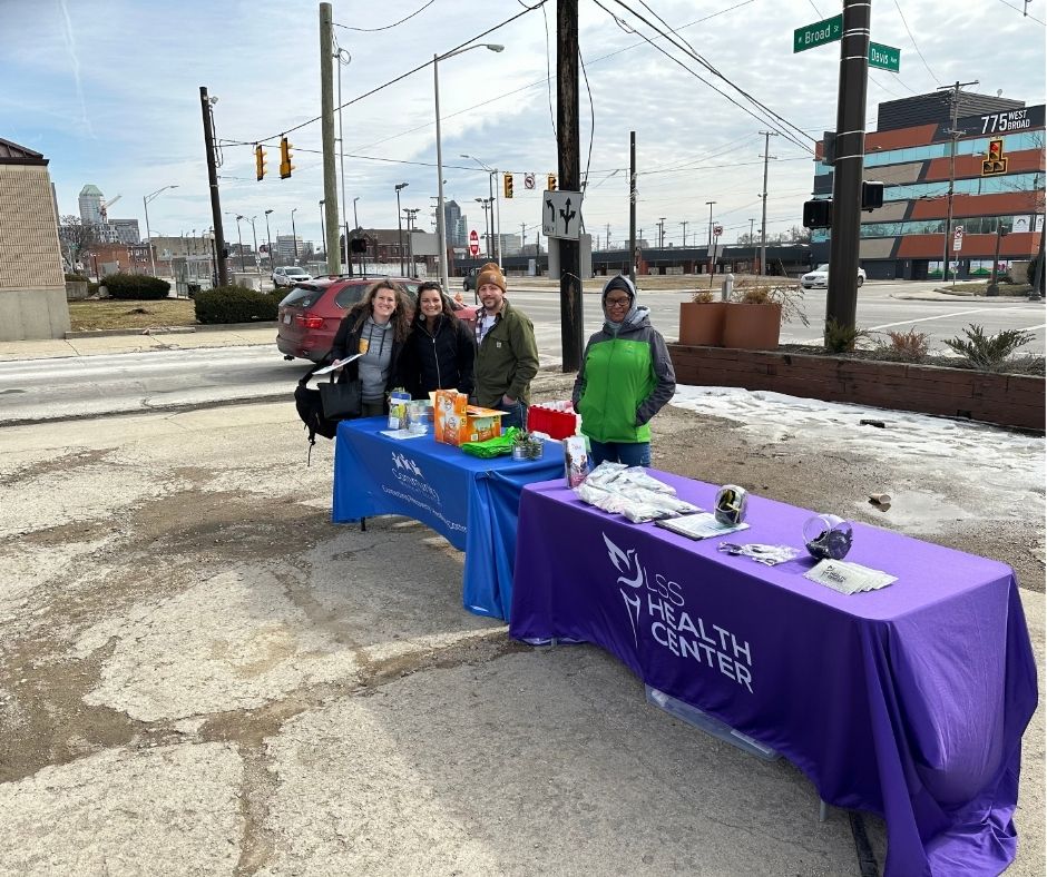 lssco's tweet photo. The LSS Health Center Outreach Team took part in @basecampmed Island Party event, where they provided resources and harm reduction items for over 50 participants who are experiencing homelessness. We are so thankful that we can take part in such an important event! https://t.co/GFtZOseMeU