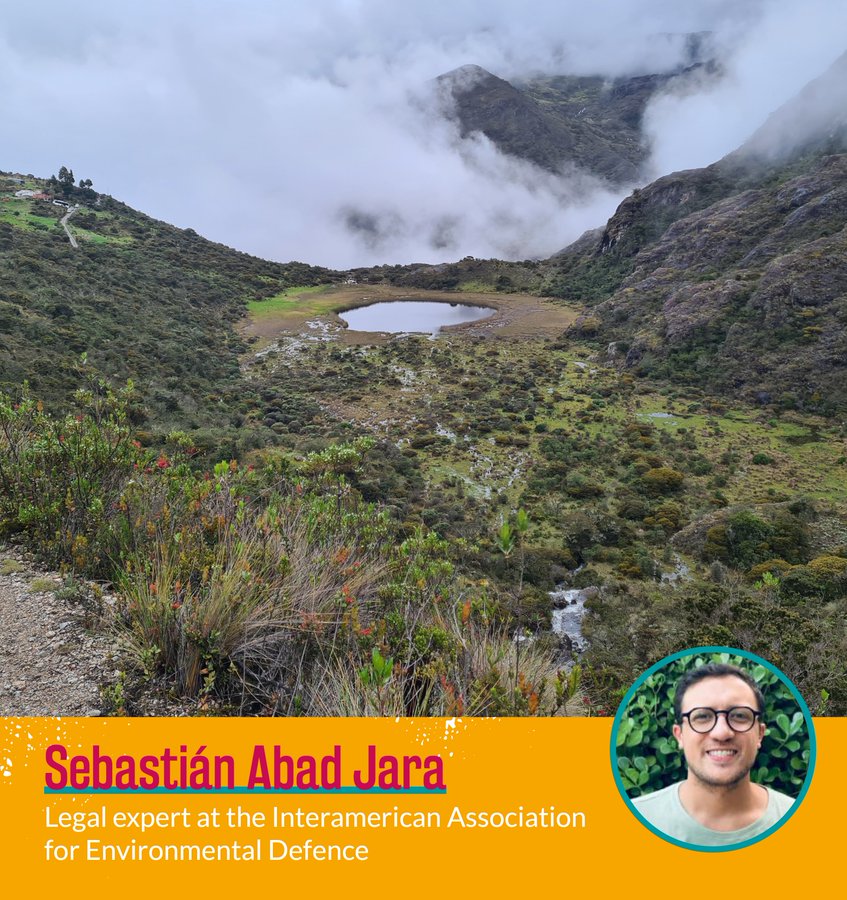 AIDA 🌎 (@aidaespanol) on Twitter photo Sebastián Abad-Jara, abogado de AIDA, y el <a href="/ComiteSanturban/">Comité Santurbán</a> serán ponentes.
Desde AIDA compartiremos nuestra experiencia en la lucha por la protección de los ecosistemas de páramo en 🇨🇴, la cual ha provocado una avalancha de demandas corporativas por parte de empresas mineras. Sebastián Abad-Jara, abogado de AIDA, y el <a href="/ComiteSanturban/">Comité Santurbán</a> serán ponentes.
Desde AIDA compartiremos nuestra experiencia en la lucha por la protección de los ecosistemas de páramo en 🇨🇴, la cual ha provocado una avalancha de demandas corporativas por parte de empresas mineras.