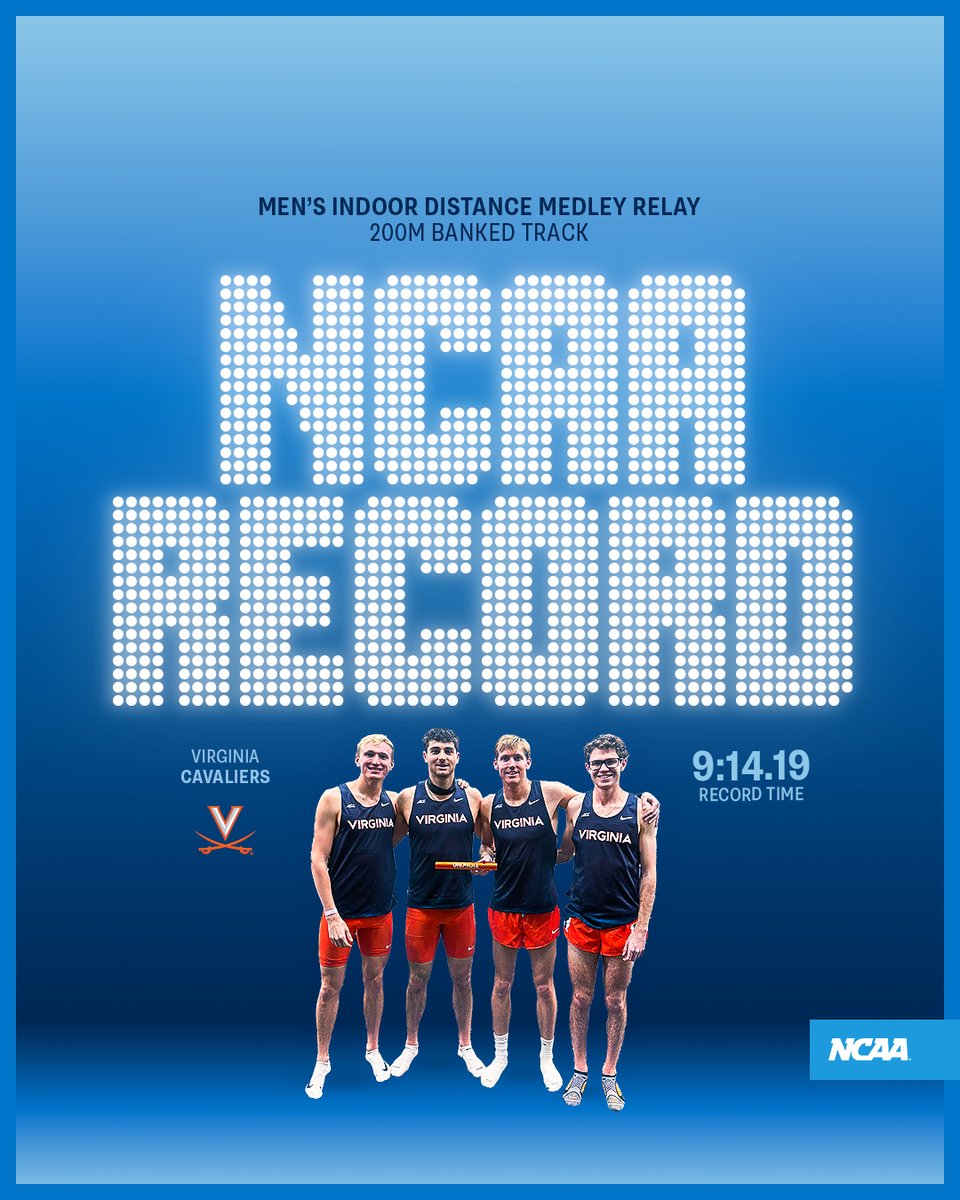 NCAA (@ncaa) on Twitter photo 🚨 NEW RECORD ALERT 🚨
👟 Wes Porter
👟 Conor Murphy
👟 Alex Sherman
👟 Gary Martin
<a href="/NCAATrackField/">NCAA Track & Field</a> x <a href="/UVATFCC/">Virginia Track & Field and Cross Country</a> 🚨 NEW RECORD ALERT 🚨
👟 Wes Porter
👟 Conor Murphy
👟 Alex Sherman
👟 Gary Martin
<a href="/NCAATrackField/">NCAA Track & Field</a> x <a href="/UVATFCC/">Virginia Track & Field and Cross Country</a>