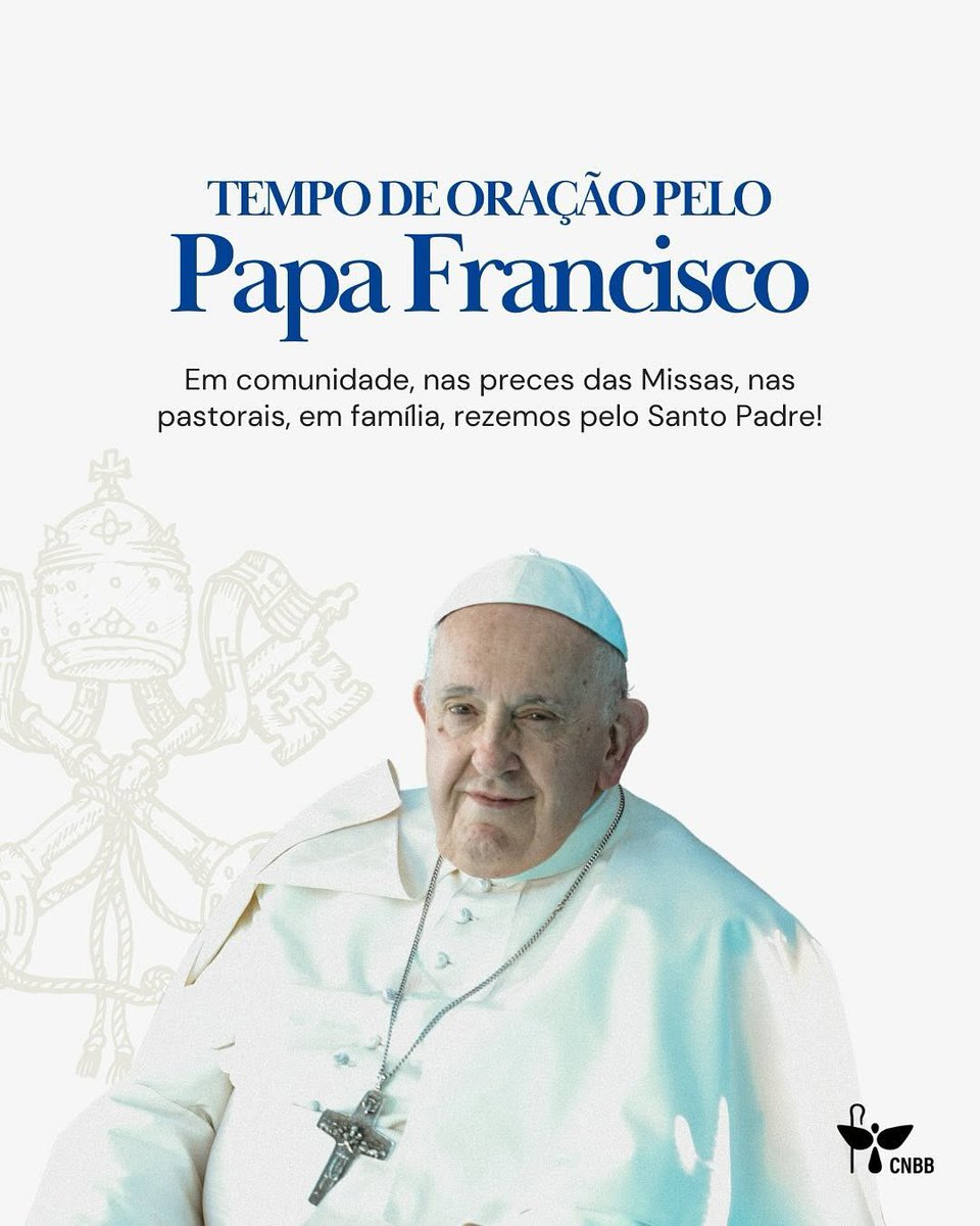 choquei's tweet photo. 🚨VEJA: Igreja Católica divulga oração para que fiéis rezem pela recuperação do Papa Francisco. https://t.co/2WQ446O8Kb