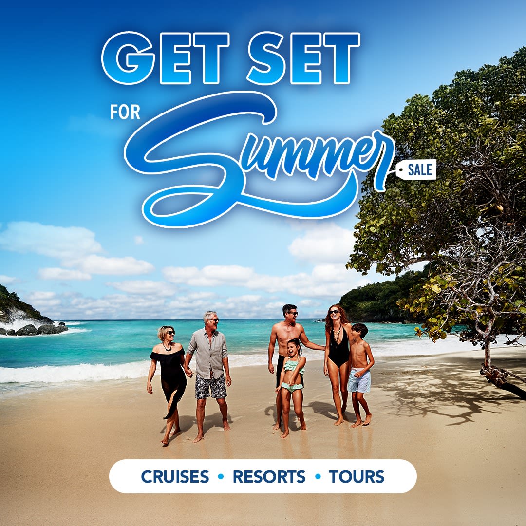 Get Set for Summer &amp; plan those sun-soaked days ahead! From relaxing beach escapes to exciting adventures, find exclusive deals on cruises, resorts &amp; tours worldwide. Book by February 28th to lock in your savings! sundownertravel.com/vacation/promo