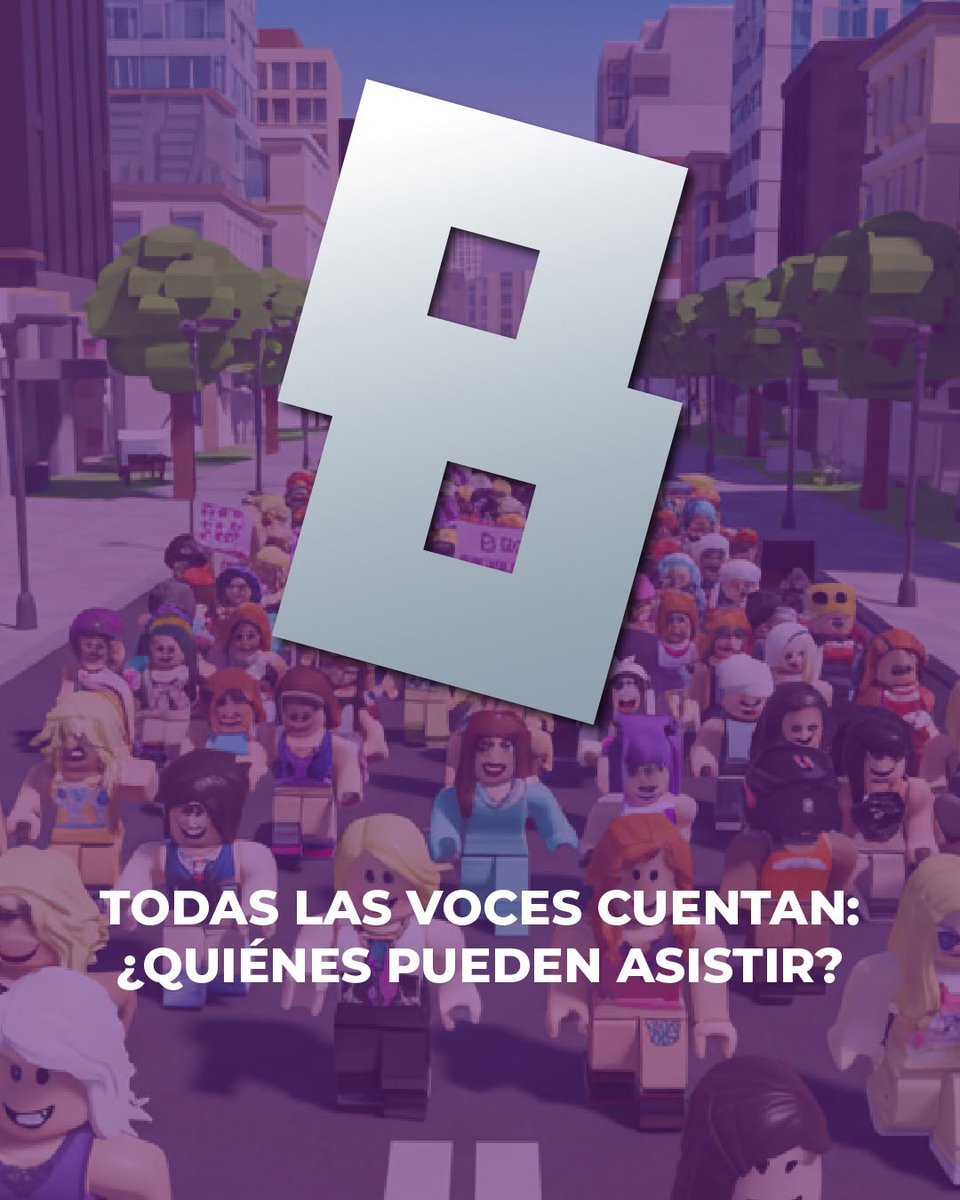 avenida8m's tweet photo. Podrás visitar la #Av8MRoblox desde cualquier parte del mundo. 💜Un espacio para conocer más sobre las mujeres en latinoamérica y España.

#8M https://t.co/O209D8smbe