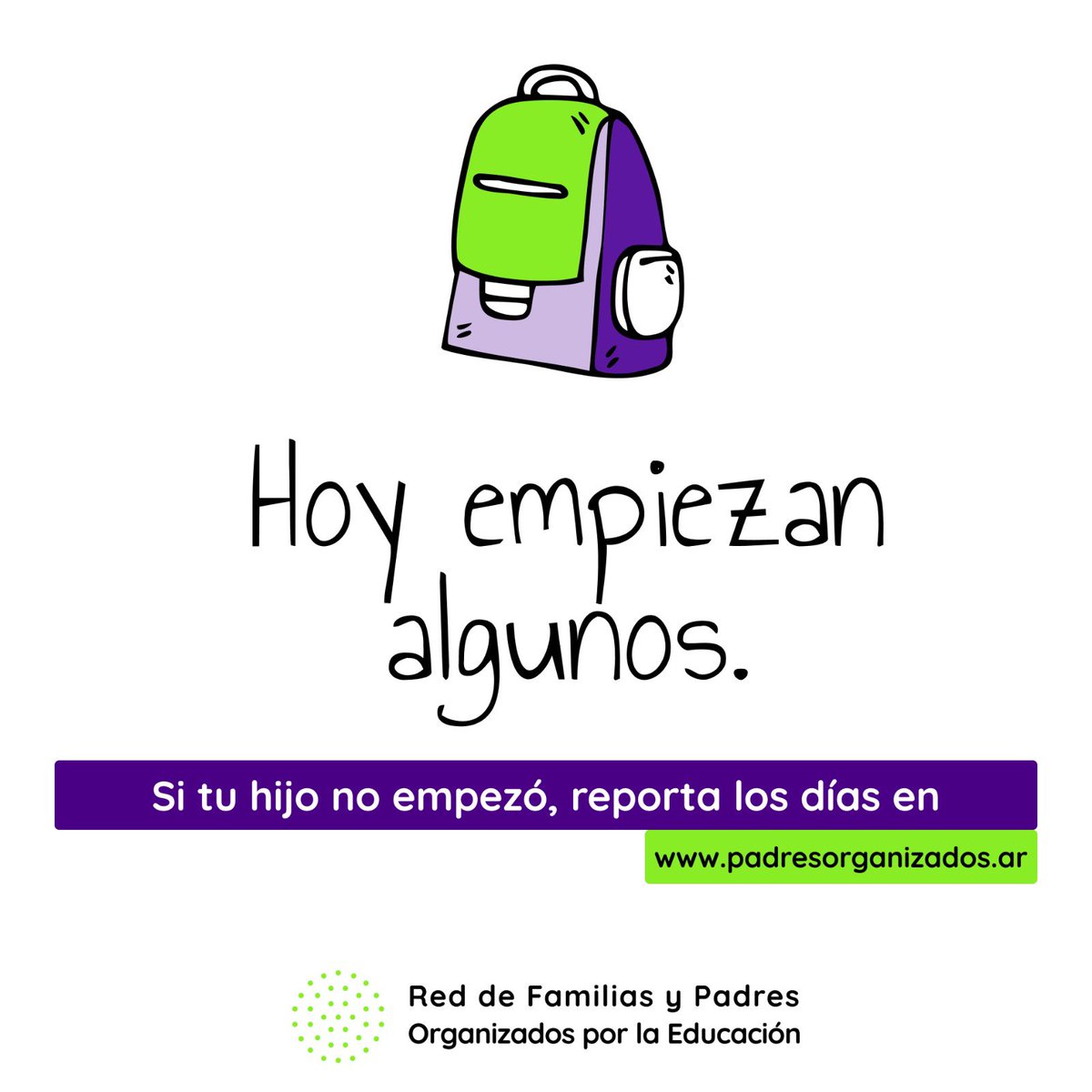 El comienzo de un nuevo ciclo nos vuelve a encontrar🫂.

😡Una vez más un paro dejó a muchos chicos sin su tan esperado primer día.

Renovamos el compromiso ✊🏻, volvemos a pedirte que reportes los días perdidos de tu hijo en nuestra página web👇🏻