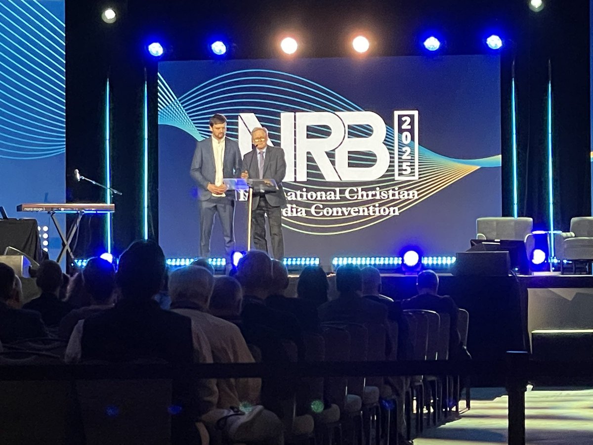 Thankful #Ukraine was prayed for on stage at #NRB2025. So much loss and heartache caused by Russia’s illegal and inhumane invasion! Thankful for Christian broadcasters there. (Hope this same prayer is repeated at main opening session tonight with entire NRB present.)