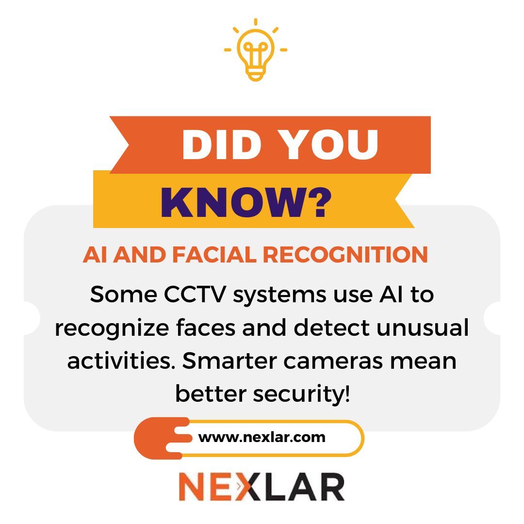 NexlarSecurity's tweet photo. 🤖 AI &amp; Facial Recognition in CCTV!

CCTV just got smarter! AI-powered cameras can recognize faces and detect unusual activities. 🚀 Keep your premises safe with advanced security solutions. #FacialRecognition #AIinSecurity #SmartCameras https://t.co/LuhwAjBd8X