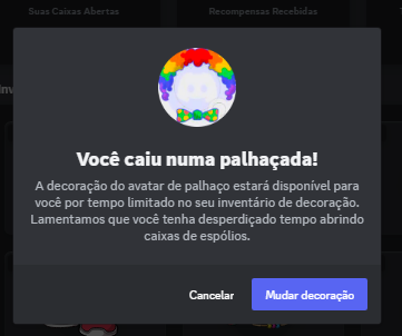 Caixinha do Discord hehe :3