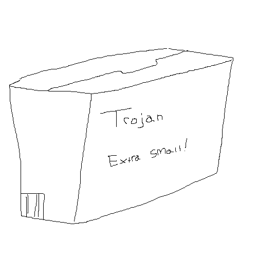 box of trojan extra smalls