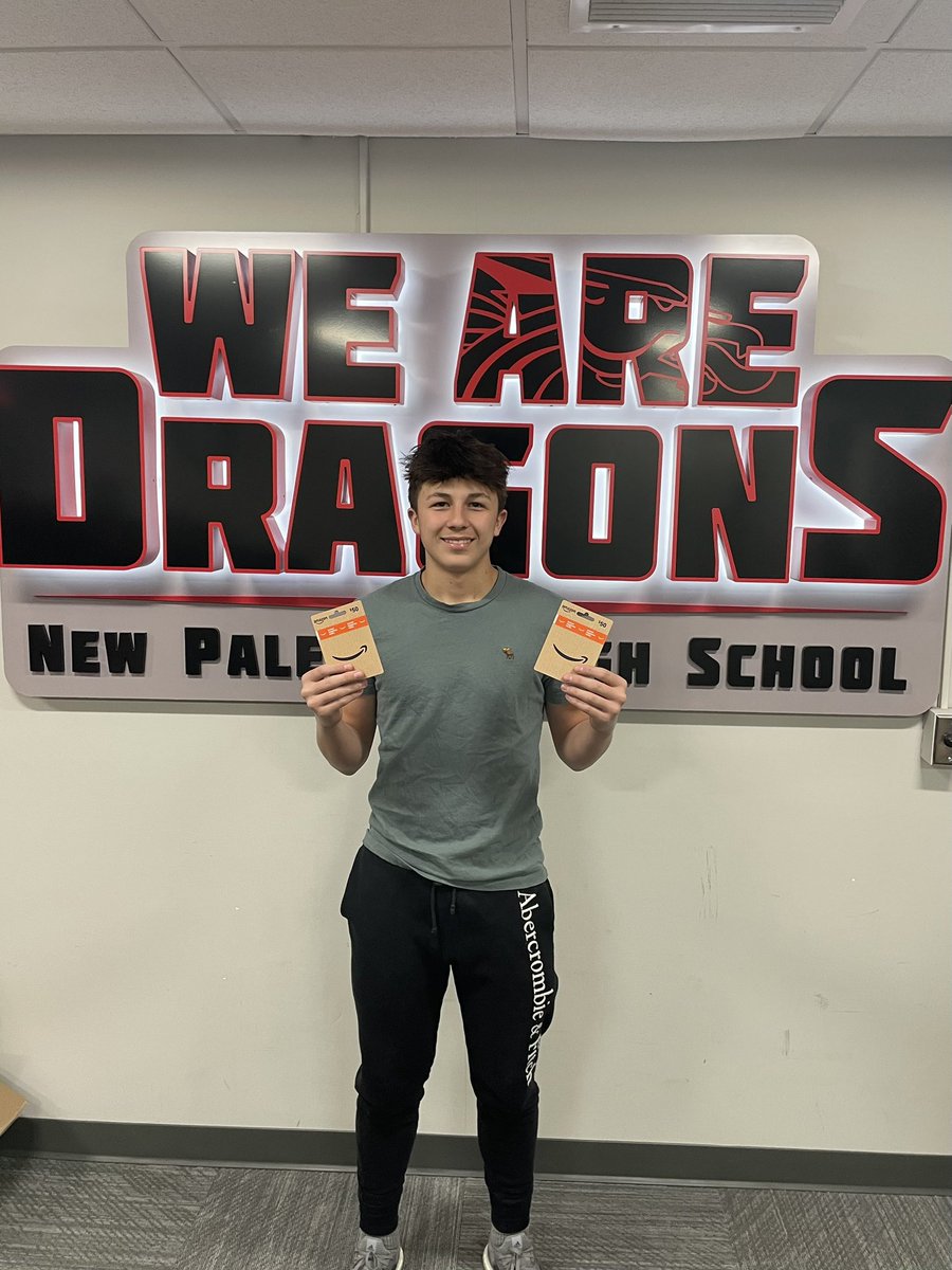 Congrats to Noah Diaz de Leon for winning $100 in Amazon gift cards! At Friday’s Pep Rally, he became the first ever to make a layup, free throw, three-pointer, and half-court shot in under a minute. Way to go!