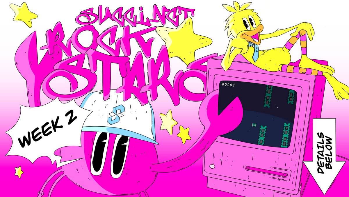 Succinct Rockstars: Week 2 🪨⭐️

Earn stars and secure your spot on our testnet! This week’s challenges will award our builders &amp; creatives.

Week 1 winners were announced in our Discord.