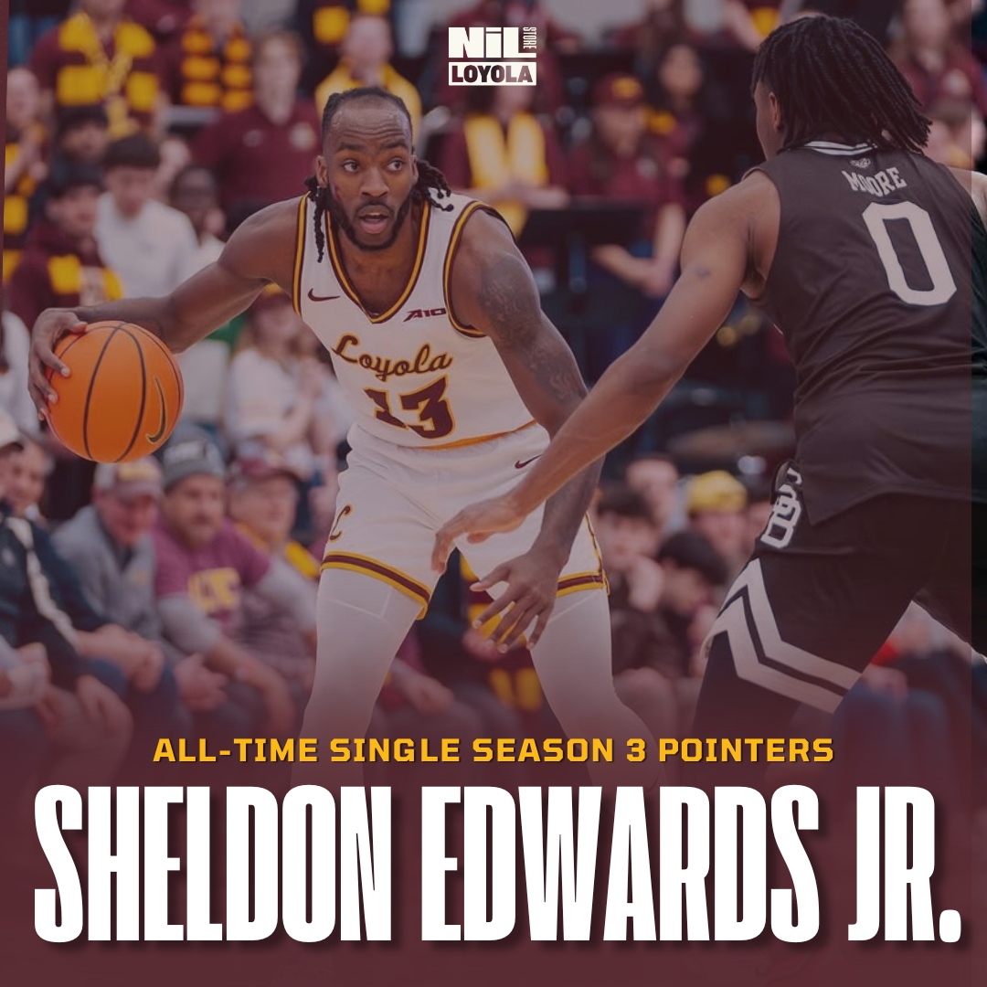 𝗦𝗛𝗘𝗟𝗗𝗢𝗡 𝗘𝗗𝗪𝗔𝗥𝗗𝗦 𝗝𝗥. moves to 𝟮𝗻𝗱 for all-time single season three pointers!

Only 𝟳 𝗺𝗼𝗿𝗲 to claim the top spot...👀
 
Congrats to <a href="/sheldonnn13/">Sheldon Edwards Jr</a> for this incredible accomplishment!

#GoRamblers