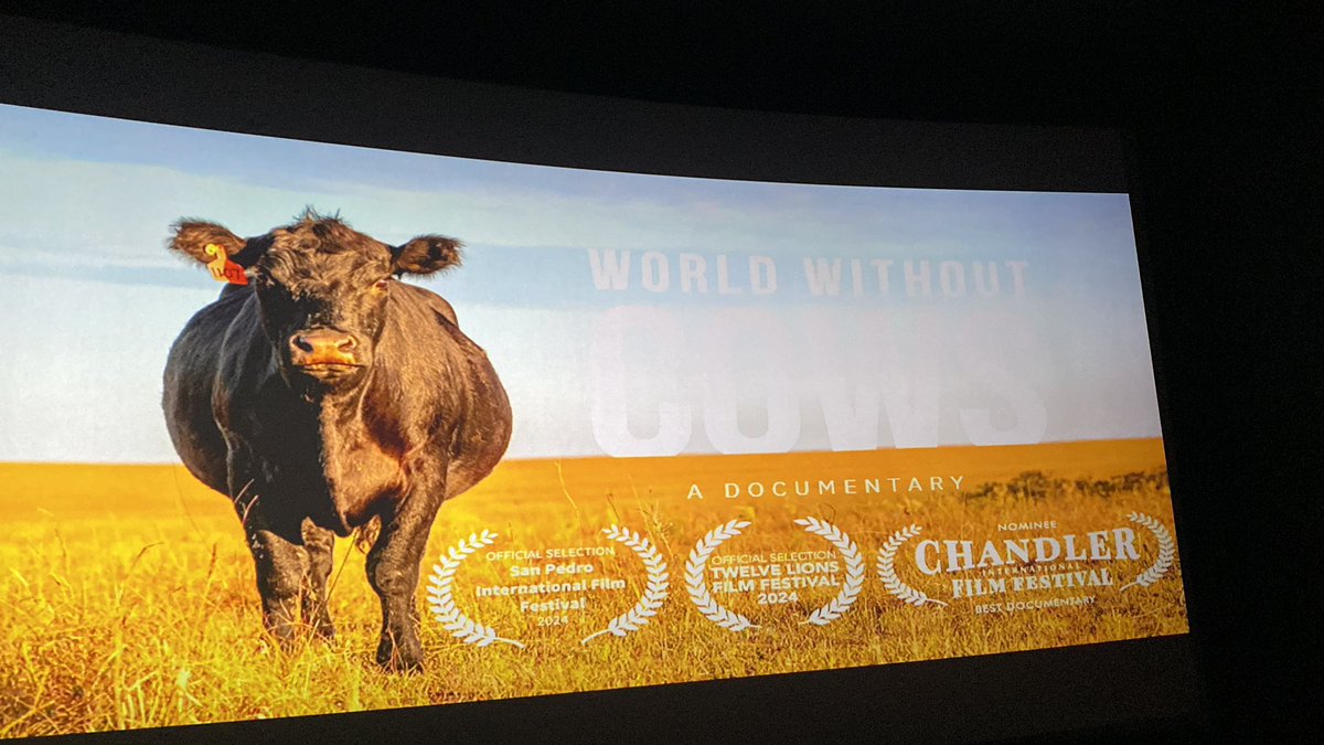 Moovie about cows? Looking forward to hearing the science about how cows hurt or help the environment. #agtwitter