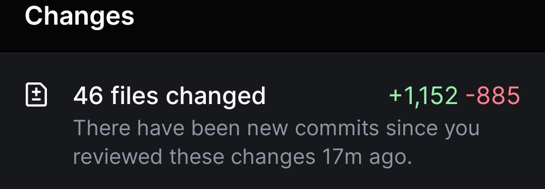Small refactor they say.