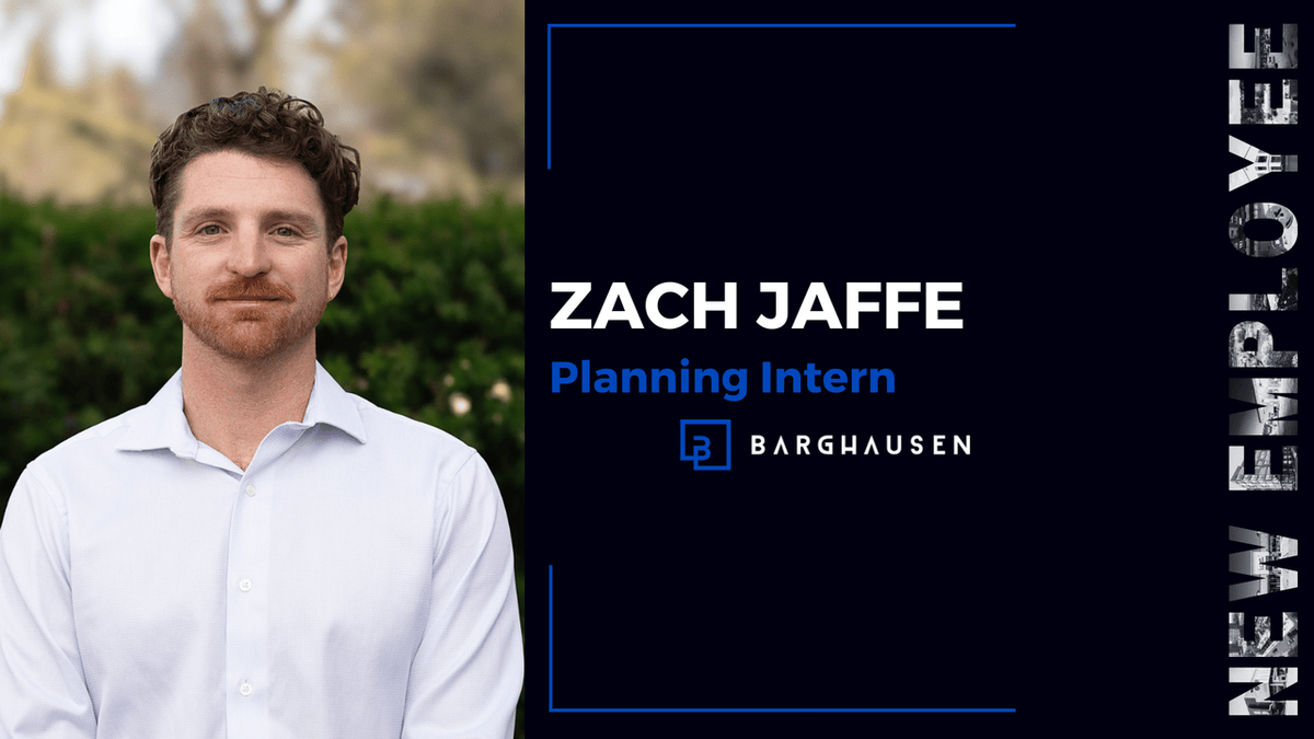 Welcome to Barghausen, a Division of Core States Group, Zach Jaffe!

We are thrilled to have you as a Planning Intern in our Kent, WA office. 👏

#Barghausen | #ADivisionOfCoreStatesGroup | #Engineers | #CreativeSolutions | #NewHire