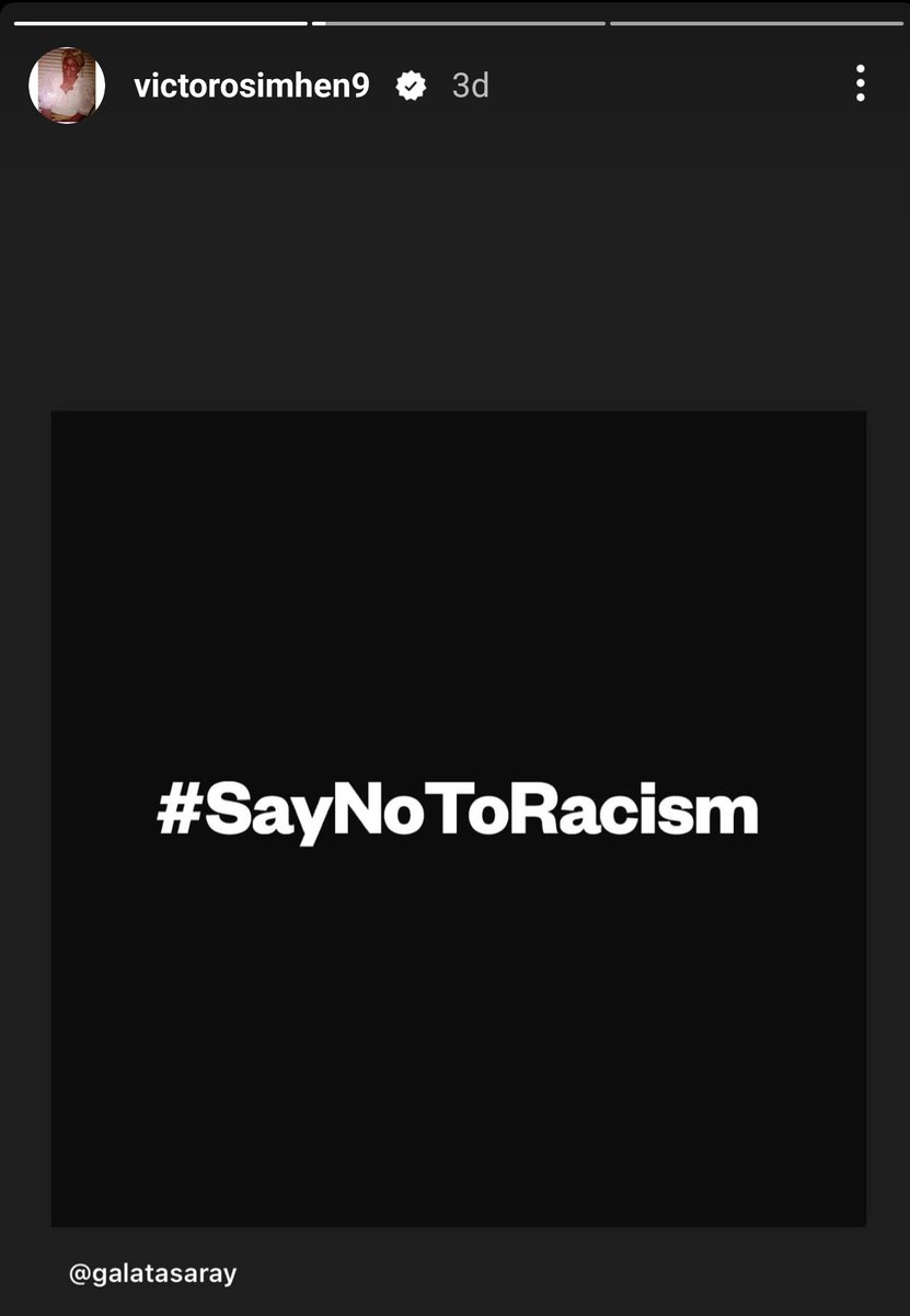 Victor Osimhen, Mourinho'nun açıklaması sonrası kulübümüzün paylaşımını alıntıladı.