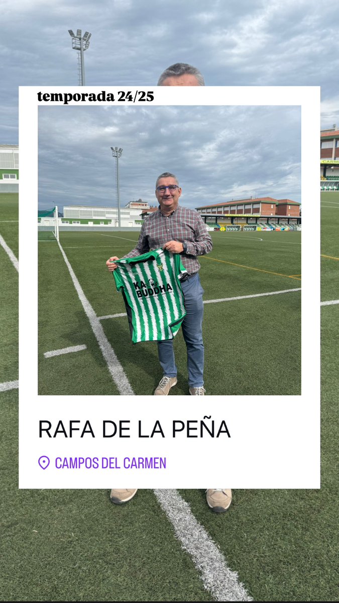 FICHAJE‼️📣

RAFA DE LA PEÑA se une a la familia verdiblanca!💚🤍

El técnico que cuenta con gran experiencia en la categoría, será el encargado de dirigir al equipo hasta final de temporada, en busca de conseguir el objetivo.

Bienvenido a Colindres y mucha suerte!🍀