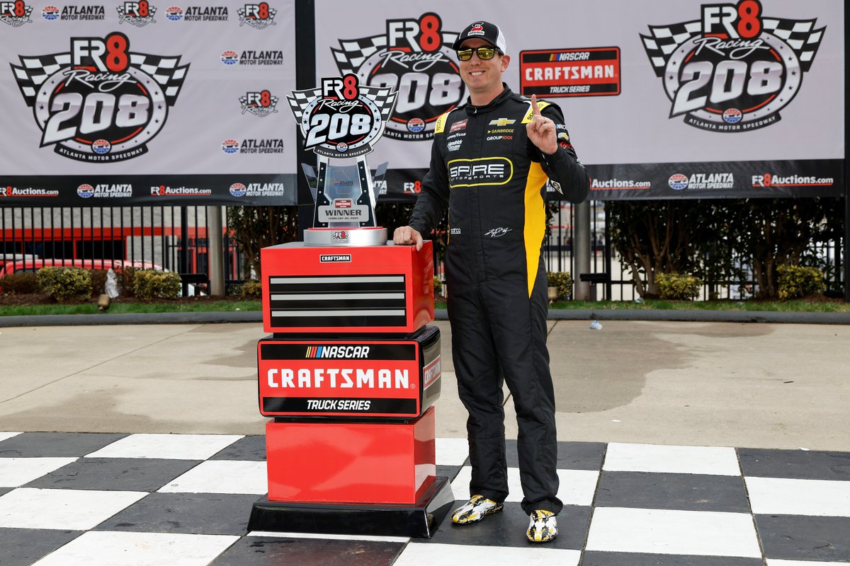 Safety-Kleen (@safetykleen) on Twitter photo A big congrats to Kyle Busch, who drove the Safety-Kleen sponsored <a href="/SpireMotorsport/">Spire Motorsports</a> Chevy to victory lane over the weekend at Atlanta Motor Speedway. This marks the eighth trophy for Busch at the track in the NASCAR Craftsman Truck Series, a terrific accomplishment! A big congrats to Kyle Busch, who drove the Safety-Kleen sponsored <a href="/SpireMotorsport/">Spire Motorsports</a> Chevy to victory lane over the weekend at Atlanta Motor Speedway. This marks the eighth trophy for Busch at the track in the NASCAR Craftsman Truck Series, a terrific accomplishment!