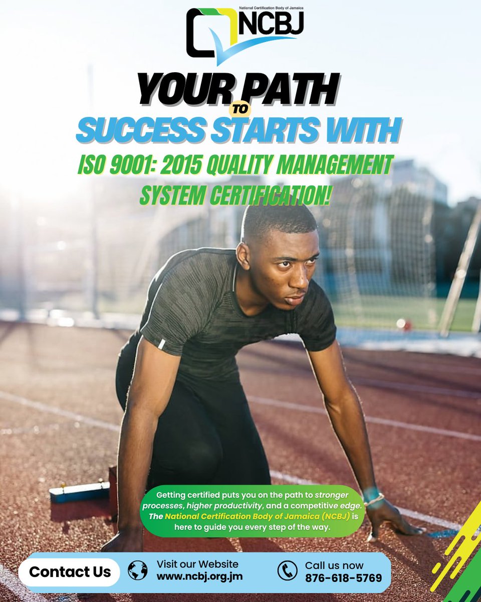 LinkupNcbj's tweet image. Success starts with certification! ✅ 

Get ISO 9001: 2015 Quality Management System certified and watch your business grow with stronger systems, efficiency, and credibility. 

Contact NCBJ today!

#NCBJ #QualityManagementSystem #Certification