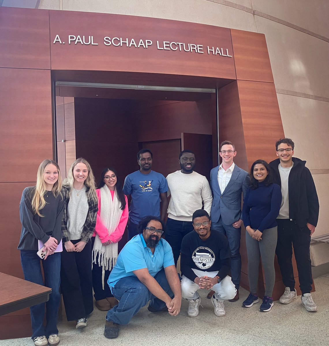 waynestatechem's tweet photo. Great to hear from our own @CharlieFehl at today’s Frontiers lecture. He talked about his research about aberrant glycosylation patterns in hyperglycemic disease: tools and targets. #wsuchemistry #glycotime #chemistryindetroit @FehlLab https://t.co/037GOZxc5S
